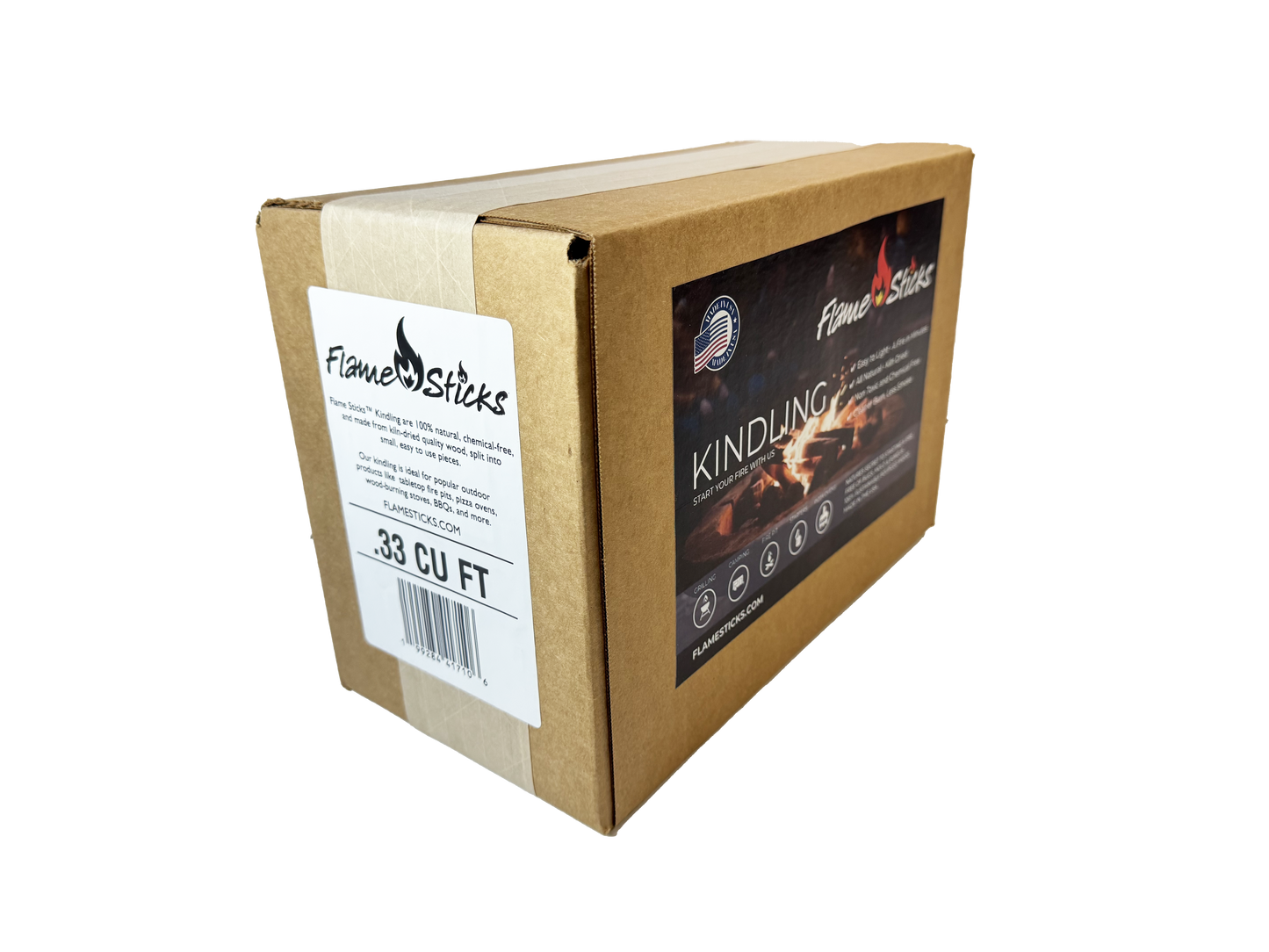 Flame Sticks™ Kindling 100% natural wood splits - perfect for starting your fire fast and easy