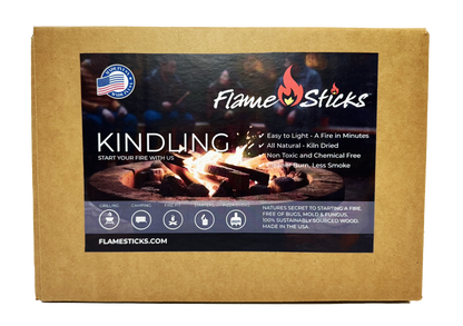 Flame Sticks™ Kindling 100% natural wood splits - perfect for starting your fire fast and easy