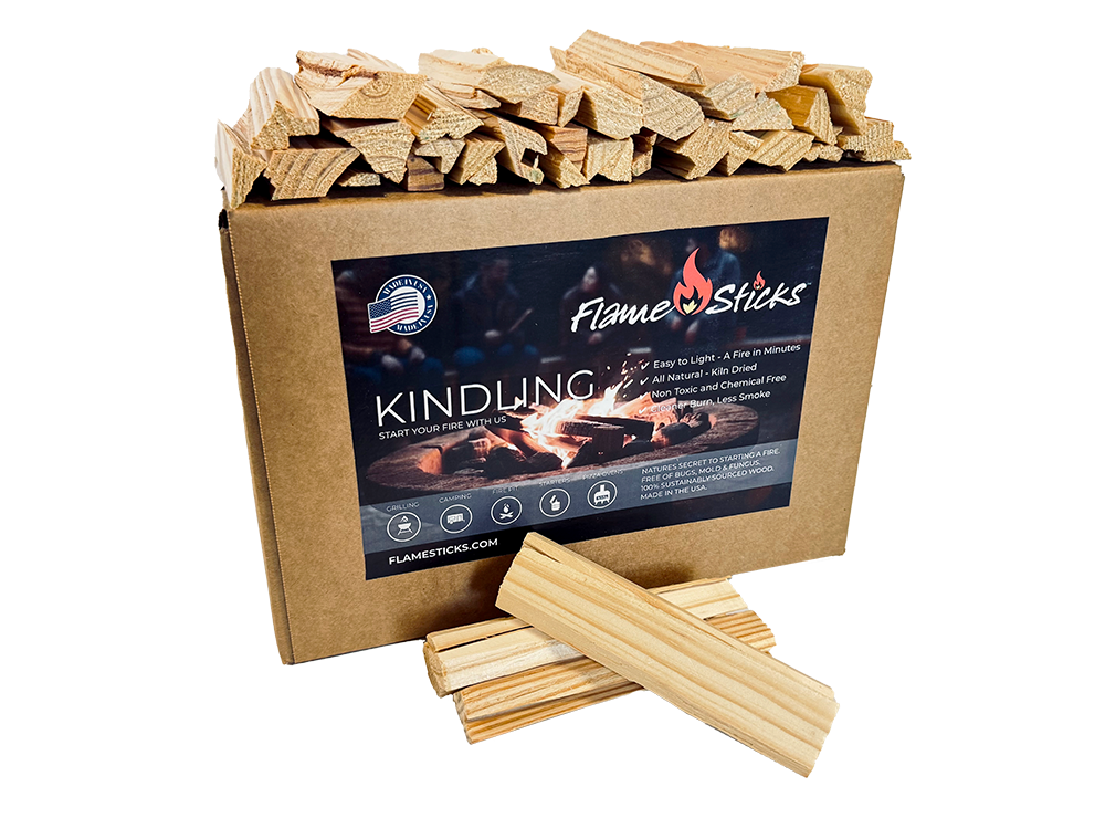 Flame Sticks™ Kindling 100% natural wood splits - perfect for starting your fire fast and easy