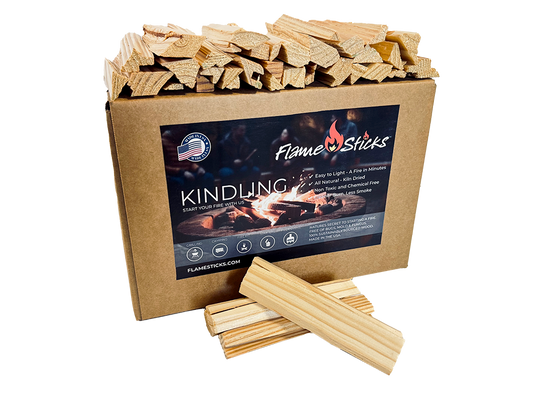Flame Sticks™ Kindling 100% natural wood splits - perfect for starting your fire fast and easy